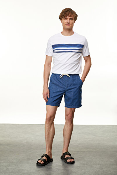 Mudo شورت مستقيم القصة مع أربطة