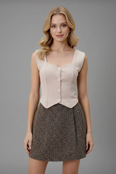 İntive Lingerie Women's Slim Fit Crepe Vest