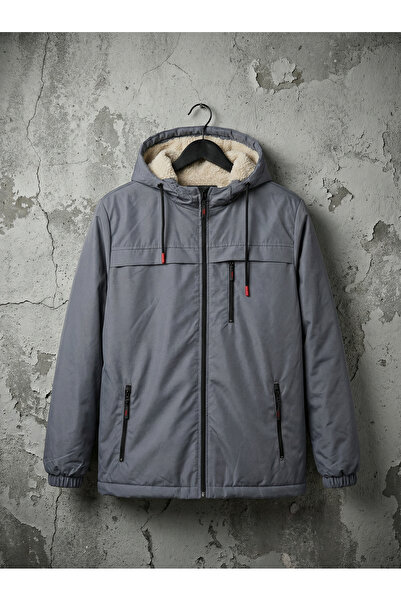 FLUEND MODA Winter Fur Lined Waterproof and Windproof Coat