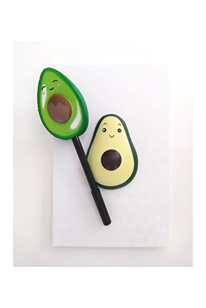 yordama Avocado Squishy Memory & Souvenir Diary Notebook + Avocado Squishy Pe...