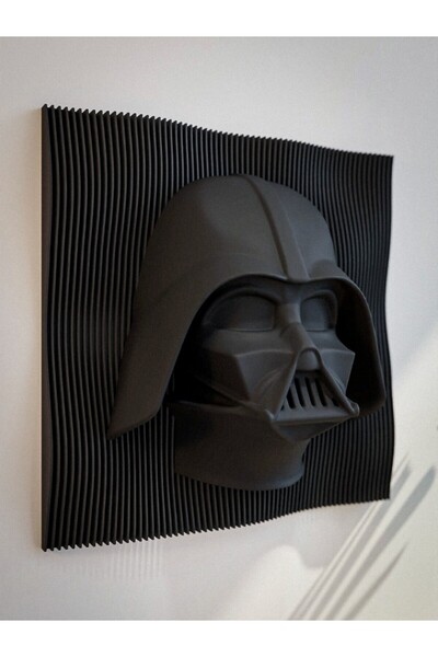 baretepro Decor perete 3d model DARTH VADER LAYERED HELMET, 17x17 cm, negru, ...