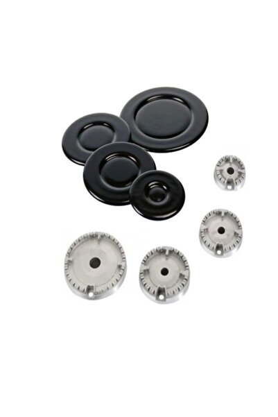 EHLA Filtre ANKASTRE OCAK BEK KAPAĞI VE BRULÖR SETİ 4 ADET(WOK GÖZÜ HARİÇ)