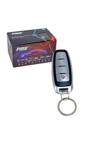 PMX Alarm 12V 4 Tuşlu Siyah-Krom Kumandalı PMX685