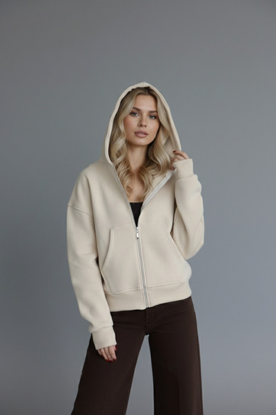 İntive Lingerie Women's Combed Cotton Shawl Cardigan