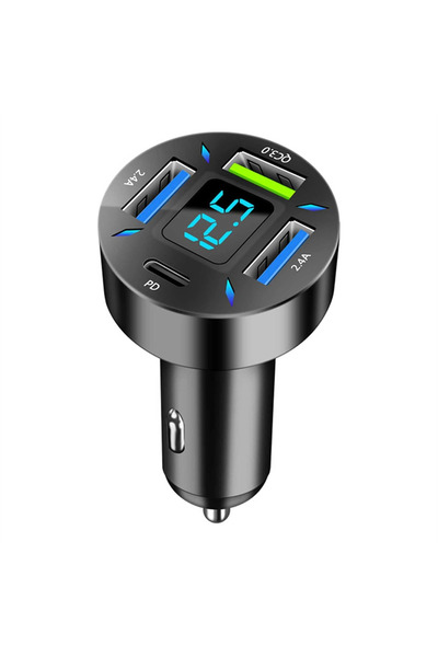 Carub Araç Çakmak Hızlı Şarj Soketi Dijital 4in1 66W BR5901848