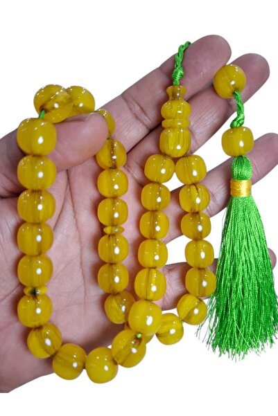 Cekke Tesbih Sıkma Kehribar 12*13 mm Original Prayer Beads Suitable for Daily...
