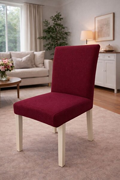 beyvetçe ( 6 ADET )KARADESEN DESEN KUMAŞ Likrali Sandalye Örtüsü, Lastikli, E...