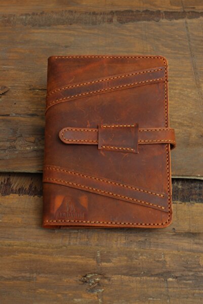 AKRONİUM LEATHER Hakiki Deri Defter Ajanda Kılıfı