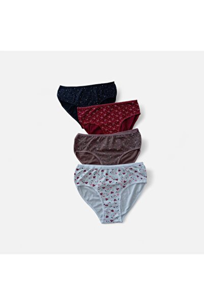 My Scialle Women's Cotton Daily 4-Piece Panties Set