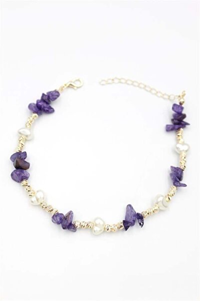 markentegra Dorika Taş Halhal - Mor