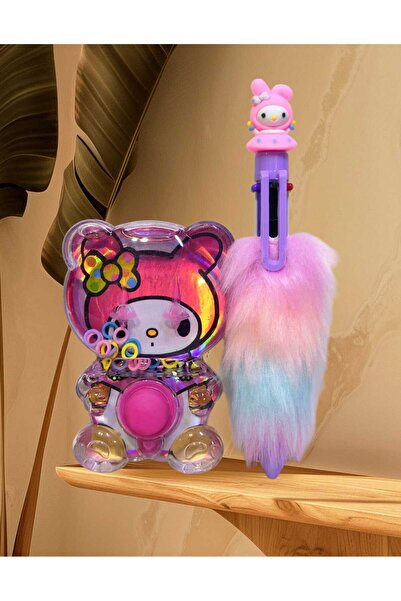 izmir yazici servis My Melody 10 Renk Yazabilen Tüylü Tükenmez Kalem Kuromi S...