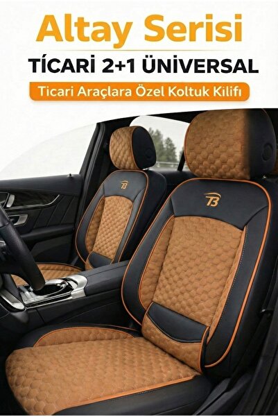 TROBUS Tegin Universal Commercial 2+1 Altay Series Seat Cover with Lumbar Sup...