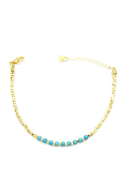 Mega Sepetim Cube bead bracelet - gold