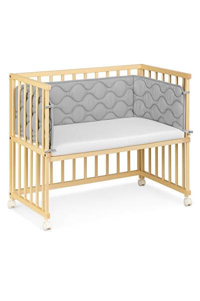 Kidizi Co-sleeper cot bumpers 90x50 Grey Deluxe