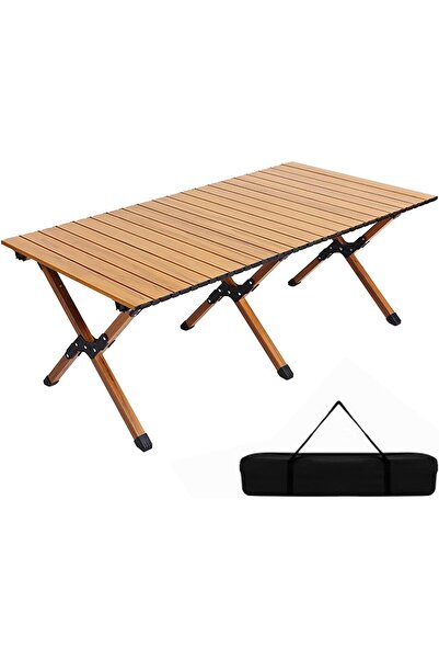 luxino trading Folding camping table carbon steel portable roll-up picnic