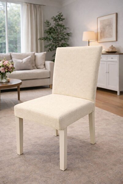 beyvetçe ( 6 ADET )KARADESEN DESEN KUMAŞ Likrali Sandalye Örtüsü, Lastikli, E...