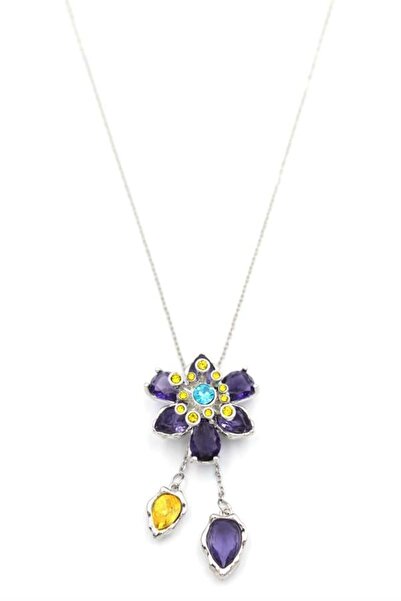 Royaleks قلادة زهرة سوآر - بنفسجي