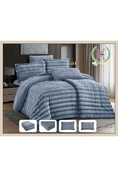 ALMIADD SMM Winter Soft Fur Bedspread (6 Pieces) - Double Size - 230x250