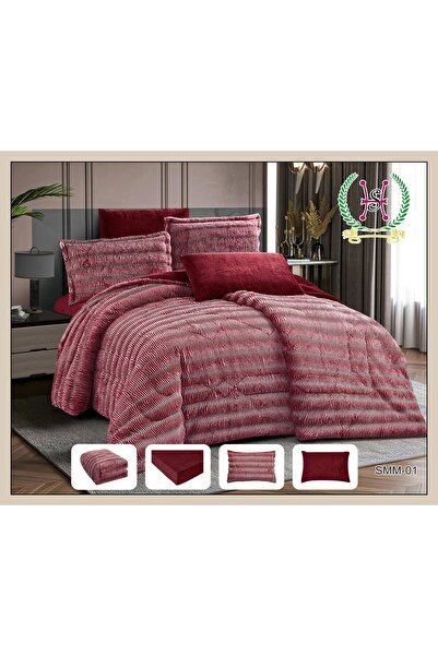 ALMIADD SMM Winter Soft Fur Bedspread (6 Pieces) - Double Size - 230x250