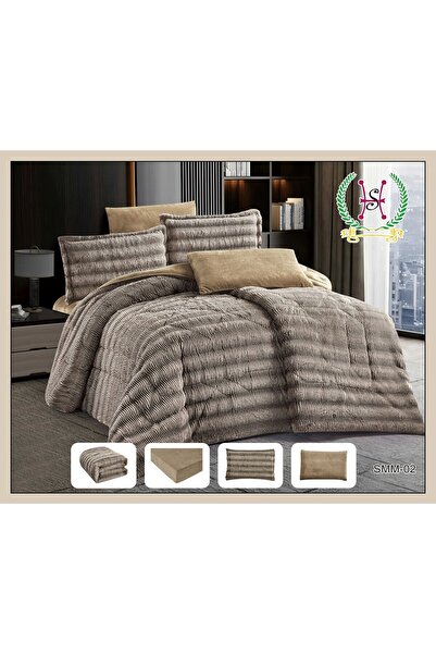 ALMIADD SMM Winter Soft Fur Bedspread (6 Pieces) - Double Size - 230x250