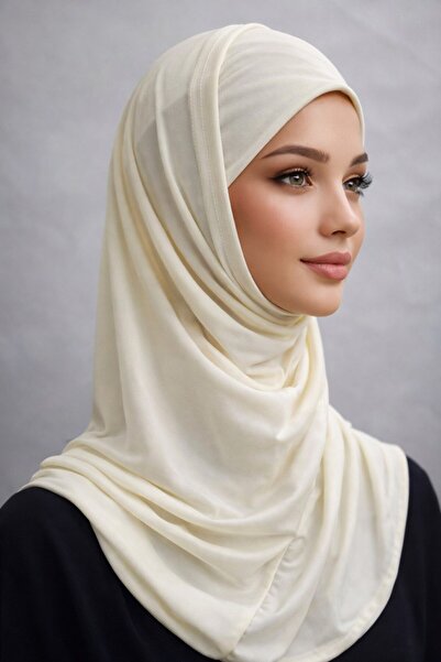 ALDAİR 2 Parça Pratik Şal/eşarp hijap hazir Likralı kumaş türü -72618475