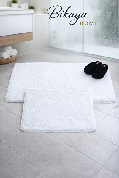 Bikaya Home 2-Piece Puffy Toilet Set |   Soft Plush Texture |   Non-Slip Sole...