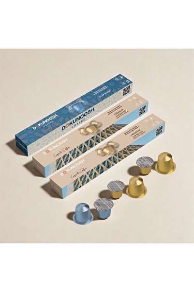 Dokunoosh Nespresso® Makineler %100 Uyum Garantili Alüminyum Kapsül kahve 3'l...