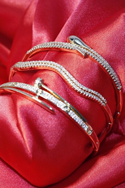 Evaa Jewelry Accessories 14K Altın Kaplama Kelepçe 05