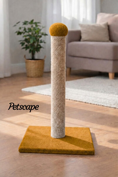 Petscape Cat Scratching Post Natural Sisal/Jute Rope Vertical Scratching Post...