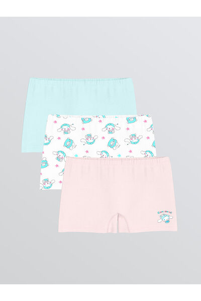 LC Waikiki Boxeri pentru fete cu imprimeu Cinnamoroll alb, pachet de 3