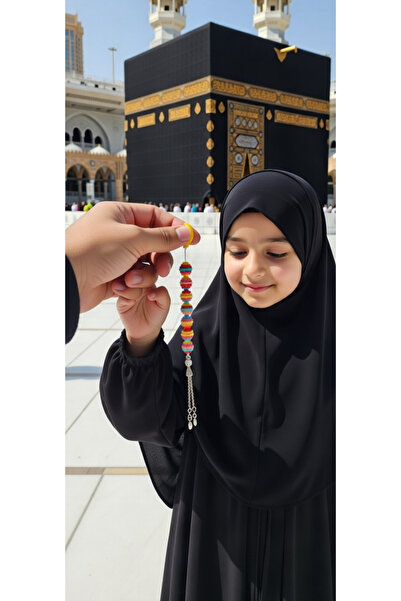 hilalay ÇOCUK TAVAF TESBİHİ RENKLİ AKİK YÜZÜKLÜ