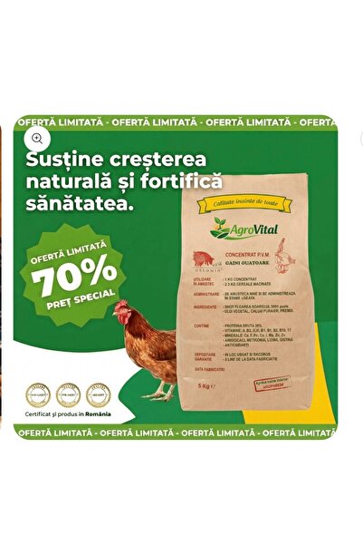 Agrovit Organic Chicken Feed and Egg Additive - 5kg