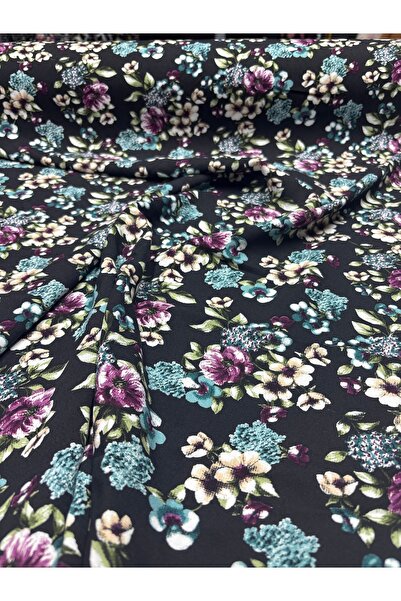 Lidya Kumaş Çiçek Temalı Viskon Kumaş