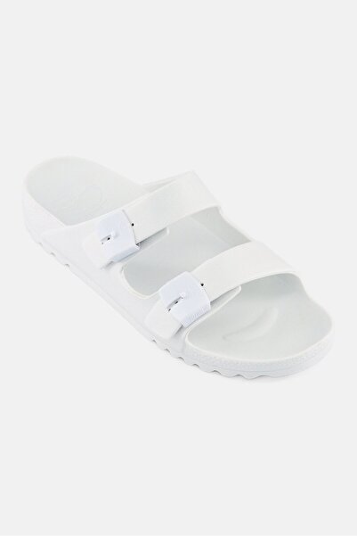 Scholl Women Bahia Adjustable Buckle Sandals, White