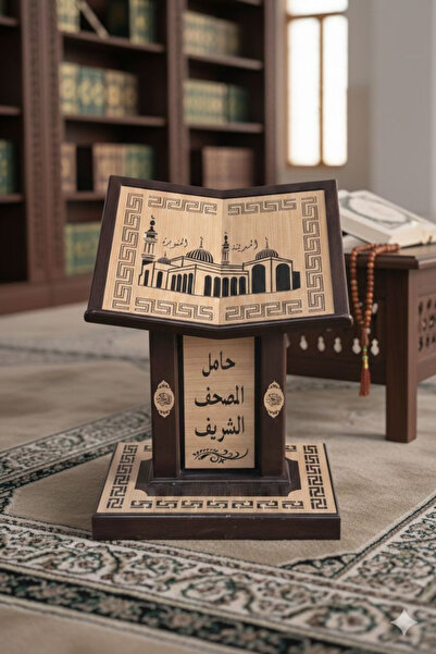 AL3B The Holy Quran stand is very large, height-adjustable, and a work of art...