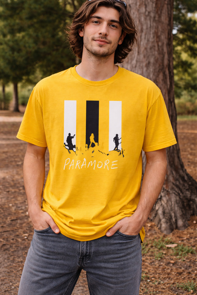 ArtYus Paramore Printed Cotton Relaxed Fit Round Neck Unisex T-Shirt