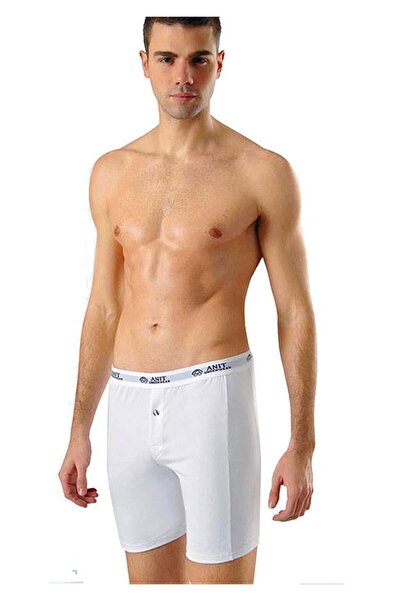 Anıt 6 Pieces Men's Large Size Lycra Long Boxers 92% Cotton 8% Lycra
