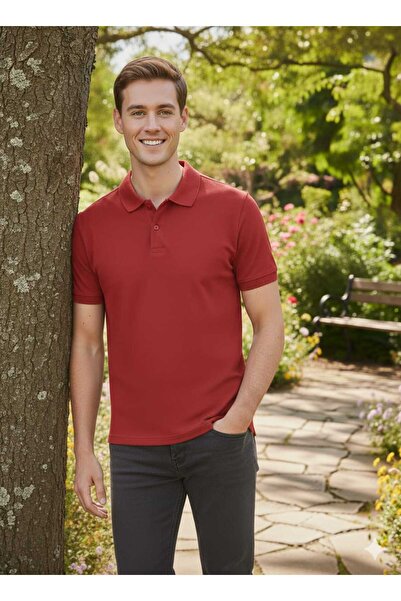 EAS GİYİM Buttoned Polo Collar T-Shirt