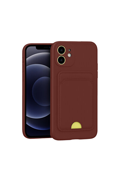 cepmoda حافظة سيليكون لهاتف آيفون "11" حامل بطاقات - مرن - تصميم نحيف مع نتوء...