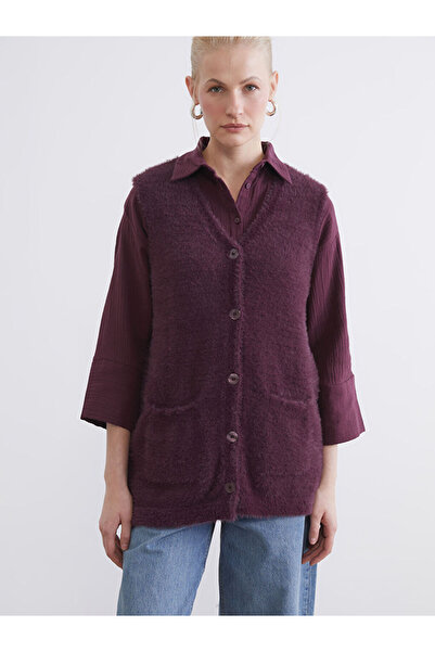 LC Waikiki Rmz Gi̇yi̇m Farkiyla V Dikim Women's Knitwear Vest