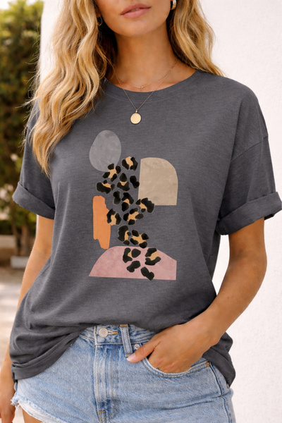 ArtYus Dama Tasarım Chill Concept Cotton Relaxed Fit Round Neck Unisex T-Shirt