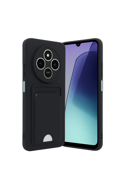 cepmoda حافظة سيليكون REDMİ "14C" K حامل بطاقات i - E مرن بتصميم نحيف مع جزء ...