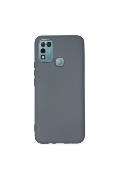 cepmoda Infinix "Hot 10 Play" Soft Touch Velvet Lined Launch Case/Cover [Gray]