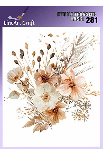 LİNEART Ütü İle Yapışan Transfer Baskı & Kumaş Transfer No:KMŞ281-18x20cm