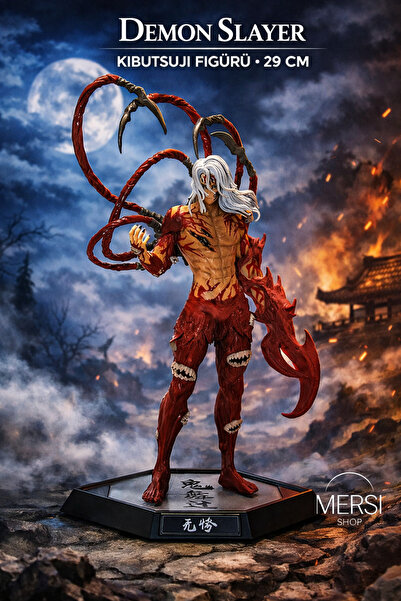 Mersi SHOP Demon Slayer Kibutsuji Muzan Figür 29 cm Anime Koleksiyon Biblosu