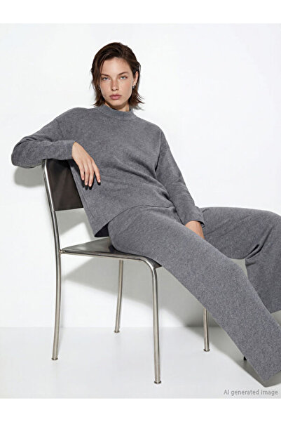 LC Waikiki Rmz Gi̇yi̇m Farkiyla Hakim Roba Collar Women's Knitwear Sweater