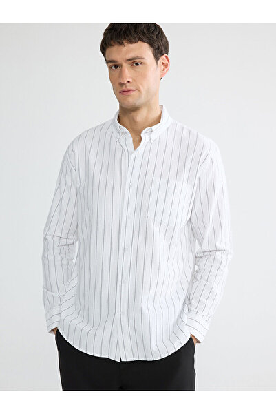 LC Waikiki Peak New Season Regular Fit Striped Oxford Men's Shirt