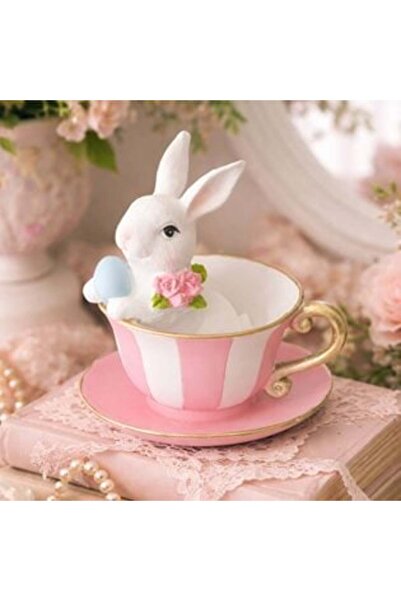 Tessari Cană decorativă de Paște cu iepuraș 12 cm