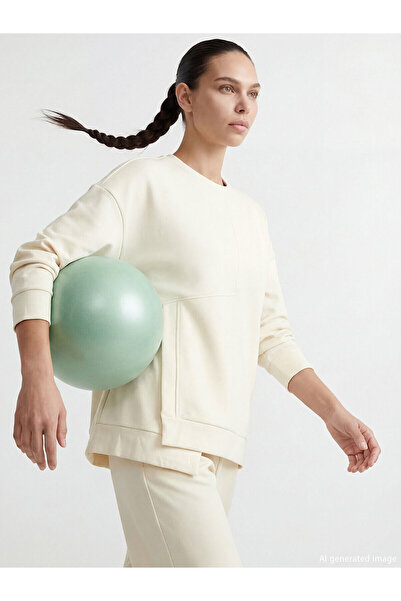 LC Waikiki NEVAVM Farkıyla Soft Touch Oversize Γυναικείο Φούτερ