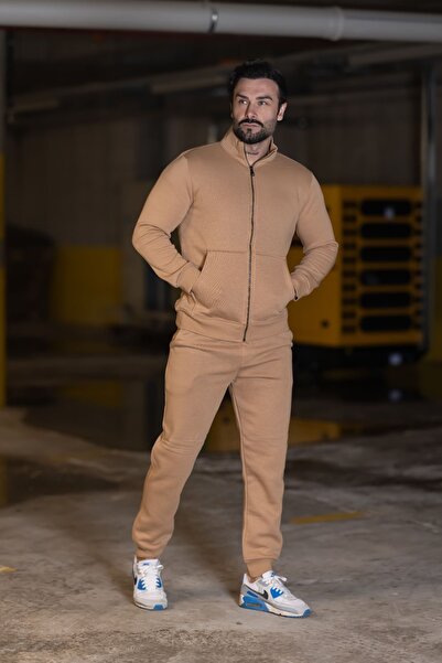 VALERİO MEN BOY FERMUAR 3 İPLİK EŞOFMAN TAKIMI